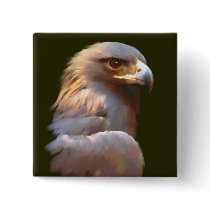 Golden Eagle Pinback Buttons