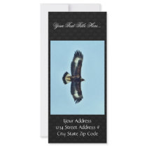 Golden Eagle in Flight Personalized Rack Card