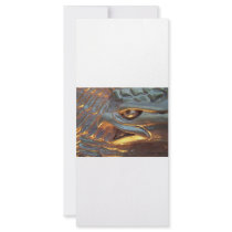 Golden eagle sculpture close up personalized rack card