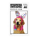 Golden Easter Bunny postage