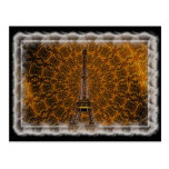 Golden Eiffel Tower Postcard