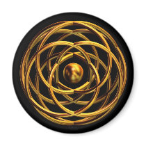 'Golden Entwined Desires' magnets