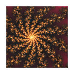 Golden Explosion - fractal design Canvas Print