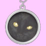 Golden eyes pendant