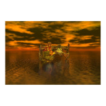 Golden Fantasy Angel posters