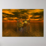 Golden Fantasy Angel Posters