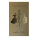 Golden Fashion Stylist Business Card Template