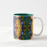 Golden Fire Blue Ropes Mug