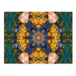 Golden Fire Blue Ropes Postcard
