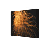 Golden Fireworks on Canvas Gallery Wrap Canvas