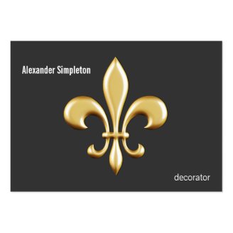 Golden Fleur De Lis Business Card Templates