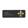 Golden Fleur De Lis Return Address Labels