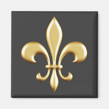 Golden Fleur De Lis Magnets