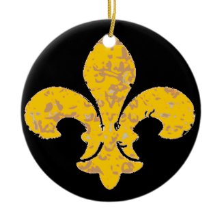 Golden Fleur De Lis ornament