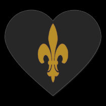 Golden Fleur De Lis stickers