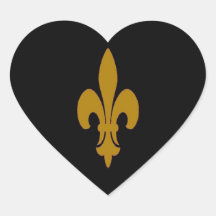 Golden Fleur De Lis Stickers