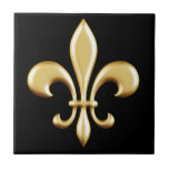 Golden Fleur De Lis Tiles