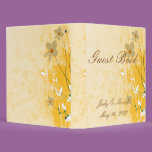 golden floral modern design guest book wedding alb