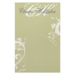Golden Floral  Monogrammed stationery