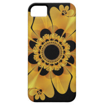 Golden Flower Fractal iPhone 5 Case