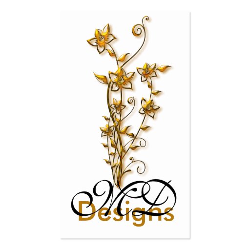 Golden Flower Graphic Design :: Business Card (front side)