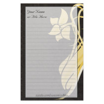 Golden Flower Stationery