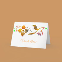 Golden Flower Thank You! cards by Perlyyyy Golden Flower Thank You! cards