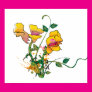 Golden Flowers With a Touch of Pink Posters Golden Flowers With a Touch of Pink Posters