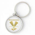 Golden Flutes Groomsman Gift keychain