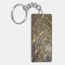 Golden Fountain Water 2 Rectangular Acrylic Keychains