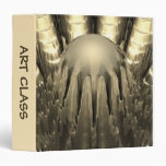Golden Fractal 3 Ring Binder