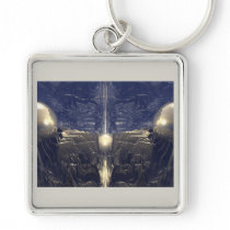 Golden Fractal Environment keychains