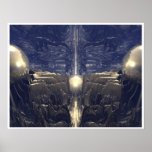 Golden Fractal Environment Print