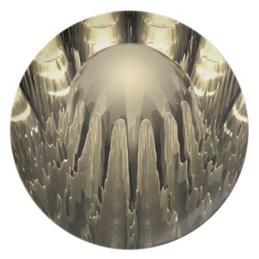 Golden Fractal Plates