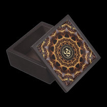 Golden Fractal Weave Aum Premium Gift Box premium gift boxes