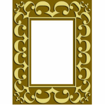 Golden Frame Ornament photo sculptures