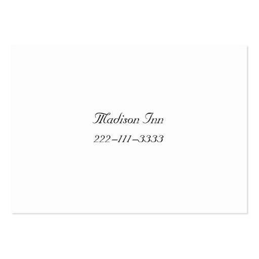 Golden frame Wedding enclosure cards Business Card Template (back side)