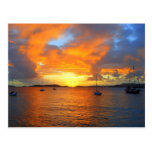 Golden Frank Bay Sunset, St. John, U.S.V.I. Postcards