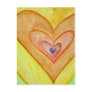 Golden Friendship Hearts Postcards or Cards