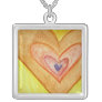 Golden Friendship Hearts Silver Necklace Pendants