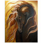 friesian, horse, tee, shirt, gift, animals