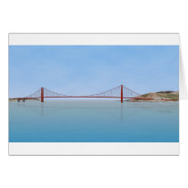 Golden Gate Bridge: 3D Model: Greeting Cards