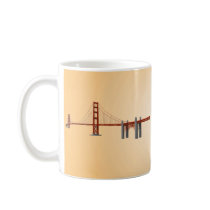Golden Gate Bridge: 3D Model: Coffee Mug by spiritswitchboard Golden Gate Bridge: 3D Model: Coffee Mug
