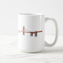 Golden Gate Bridge: 3D Model: Coffee Mugs