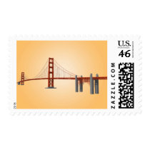 Golden Gate Bridge: 3D Model: Custom Postage