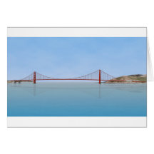 Golden Gate Bridge: 3D Model: Greeting Cards