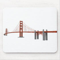 Golden Gate Bridge: 3D Model: Mouse Mat