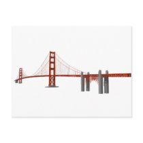 Golden Gate Bridge: 3D Model: Post Cards