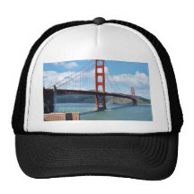 Golden Gate Bridge And Fort Point In San Francisco Hats