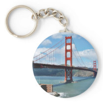 Golden Gate Bridge And Fort Point In San Francisco Keychain